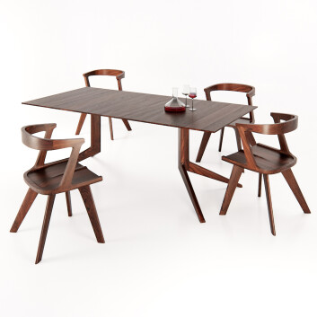 Стіл та стільці De La Espada Set Light Rectangular and Colombo