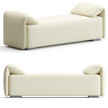 Banquette Modern Upholstered Modèle 3D