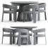Table et chaises Andreu World Oru and Jeanette Round by La Forma - toxirow