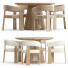 Table et chaises Andreu World Oru and Jeanette Round by La Forma - toxirow