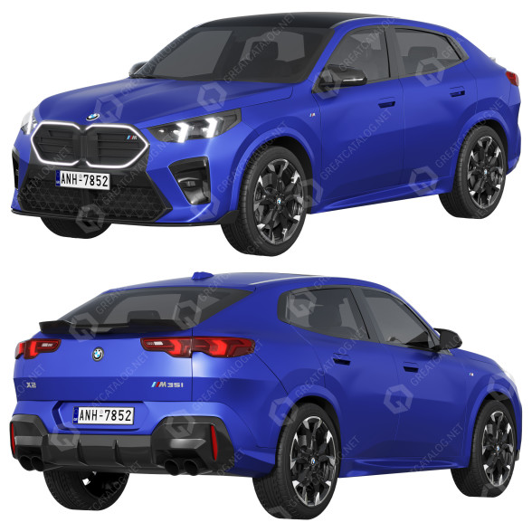 Auto BMW X2 M35i 2024 3D-Modell