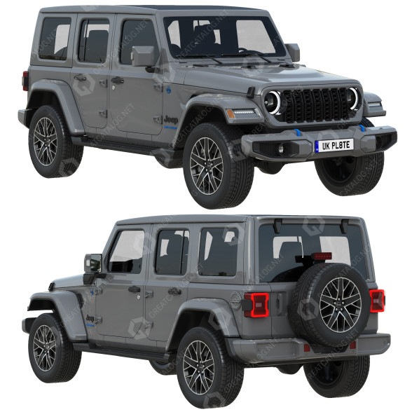 Автомобіль Jeep Wrangler 4xe 3D модель