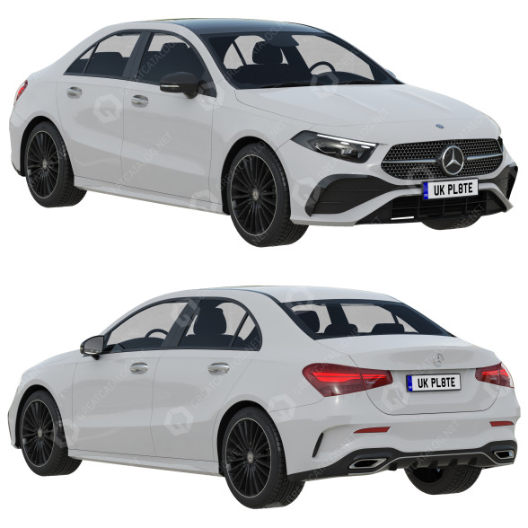Auto Mercedes-Benz A-Class Sedan AMG 2023 3D-Modell