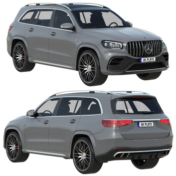 Автомобіль Mercedes-Benz GLS63 AMG 2024 3D модель