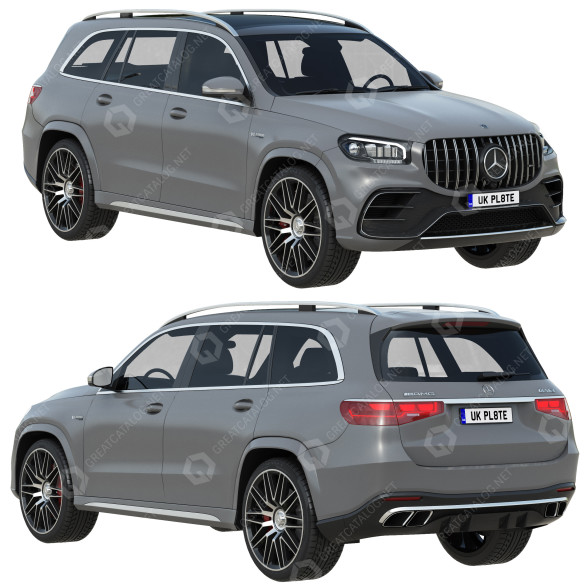 Car Mercedes-Benz GLS63 AMG 2024 3D model