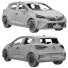 Автомобіль Renault Clio 2024 - zifir3d