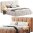 Camas y Mesitas de Noche Casaspace Almonzo Modern Upholstered King Size - Zikkoo