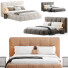 Camas y Mesitas de Noche Casaspace Almonzo Modern Upholstered King Size - Zikkoo
