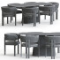 Стол и стулья Nature Design Calacatta and Bay Wood - toxirow