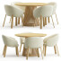 Table et chaises Miniforms Nebula and Jeanette Round by La Forma - toxirow