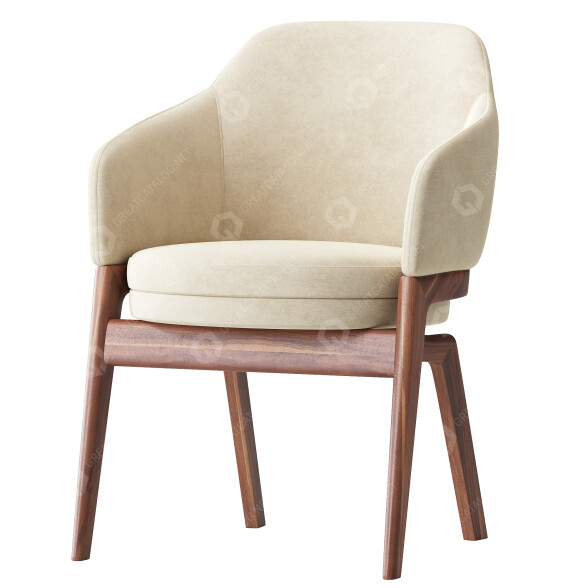 Armchair Piaval Macaron Small 3D model