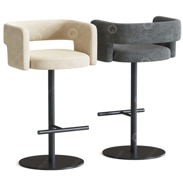 Tabouret de bar Tecta D8P 2 modèle 3D