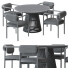Table and Chairs La Forma Jeanette and Joli - toxirow
