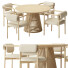 Table and Chairs La Forma Jeanette and Joli - toxirow