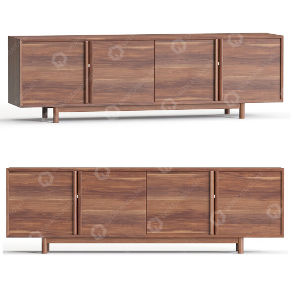 Медіаконсоль West Elm Hollis 3D модель