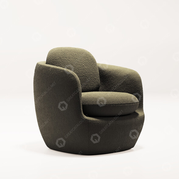 Fotel Morgan Fabric model 3D