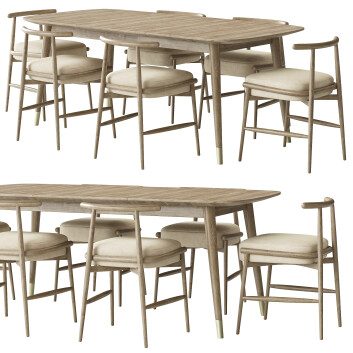 Стіл та стільці Meridiani Clover and Emilia