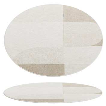 Teppichboden Abstract Contemporary Round