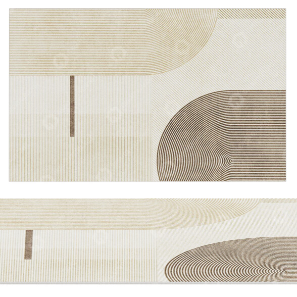 Tapis Abstract Contemporary Modern modèle 3D