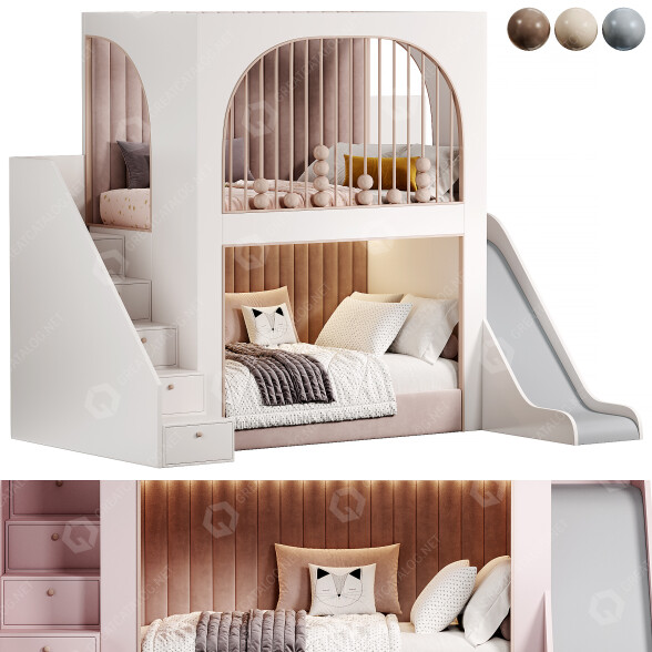 Cama Kids Modelo 3D