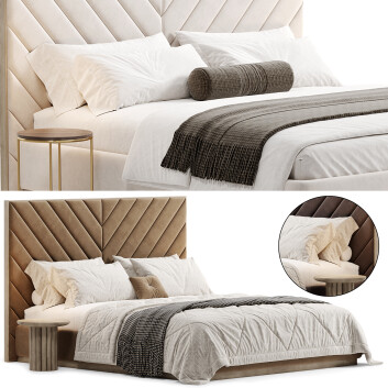 Ліжко та тумбочки High Fashion Home Meet U In The Middle