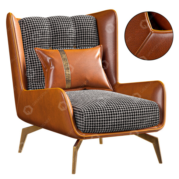 Armchair Trusted & Trendy Imperia 3D model