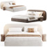 Cama y mesitas de noche Casaspace Minimalist Frame - Zikkoo