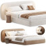 Cama y mesitas de noche Casaspace Minimalist Frame - Zikkoo