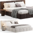 Cama y mesitas de noche High Fashion Home Olena King - Zikkoo