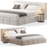 Cama y mesitas de noche High Fashion Home Olena King - Zikkoo
