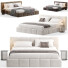 Cama y mesitas de noche High Fashion Home Olena King - Zikkoo