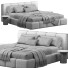 Cama y mesitas de noche High Fashion Home Olena King - Zikkoo
