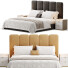 Cama y mesitas de noche High Fashion Home Palani - Zikkoo