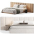 Cama y mesitas de noche High Fashion Home Palani Boucle - Zikkoo