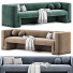 Sofa CB2 Matra Deep Teal Velvet - Adamari