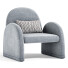 Armchair High Fashion Home Nicola - Adamari