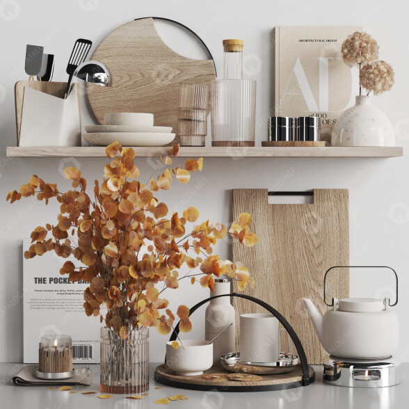 Декор Kitchen Accessories 044 3D модель