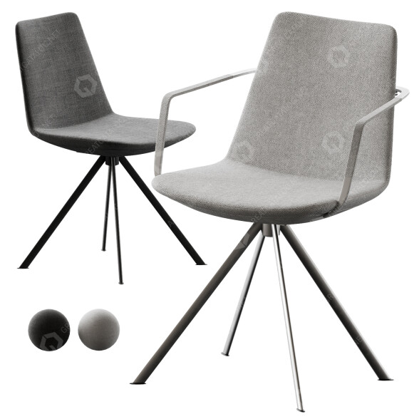 Stühle B&T Design Pera Ellipse 3D-Modell