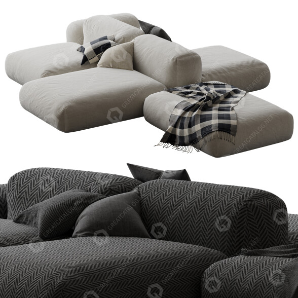 Диван Set 002 3D модель