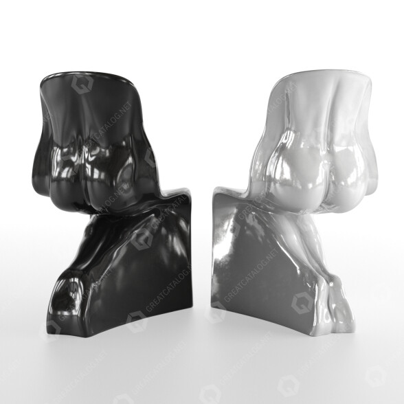Chairs Casamania Him and Her Glossy 3D model