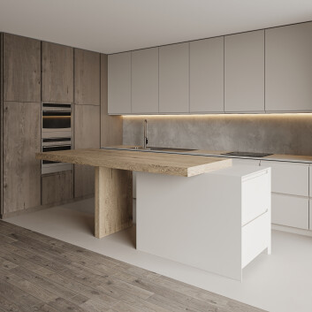 Кухня  Modern Corner with Island 1 by Alex Rekhlitskyi 3D модель
