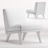 Armchair West Elm Carson Slipper - Zakirov 3d