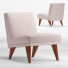 Armchair West Elm Carson Slipper - Zakirov 3d