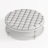 Ottoman Round Tufted Leather Coffee - Zakirov 3d