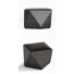 Пуф CB2 Hex Black Leather Storage - Zakirov 3d