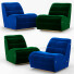 Armchair Munna Newman - Zakirov 3d