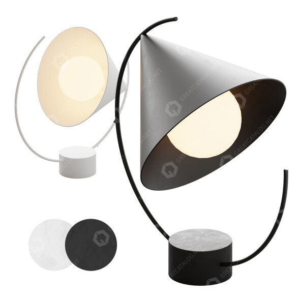 Lámpara de mesa ferm LIVING Meridian Modelo 3D