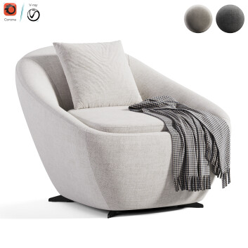 Fauteuil  Saloni Mobilya Tao Modèle 3D