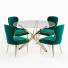 Стіл та стільці Velvet Metal Dining - Zakirov 3d