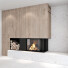 Kominek na drewno Romotop Decorative Wall Set 05 - Rakochi Design